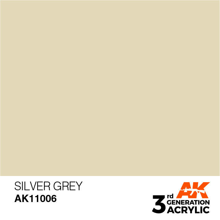 AK Interactive 3G Acrylic Silver Grey AK11006