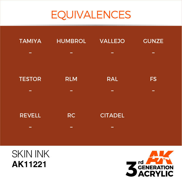 AK Interactive 3G Acrylic Skin Ink AK11221
