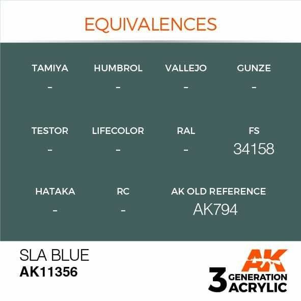AK Interactive 3G Acrylic SLA Blue AK11356