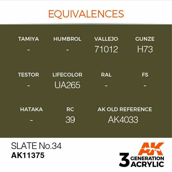 AK Interactive 3G Acrylic Slate No 34 AK11375