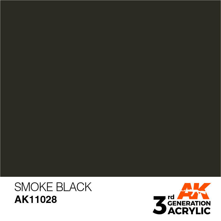 AK Interactive 3G Acrylic Smoke Black AK11028