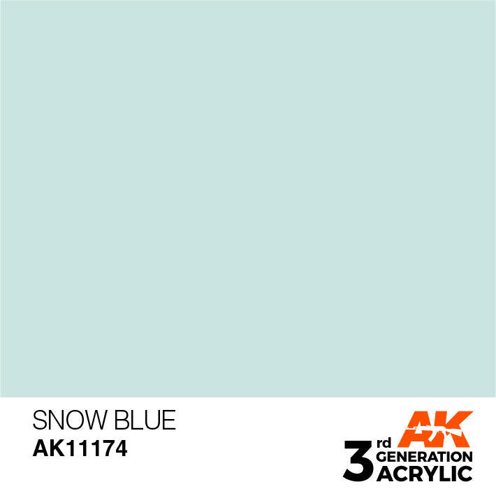 AK Interactive 3G Acrylic Snow Blue AK11174