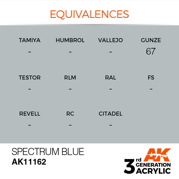 AK Interactive 3G Acrylic Spectrum Blue AK11162