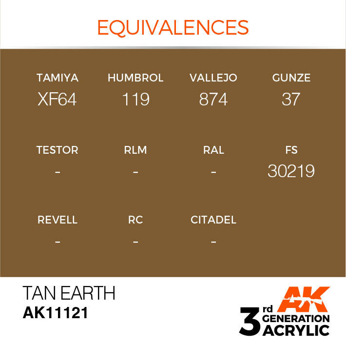 AK Interactive 3G Acrylic Tan Earth AK11121