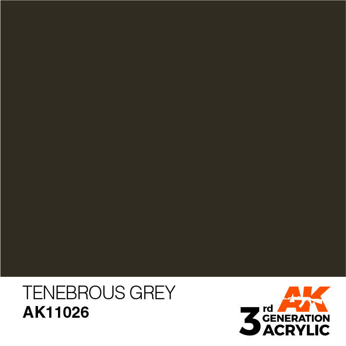 AK Interactive 3G Acrylic Tenebrous Grey AK11026