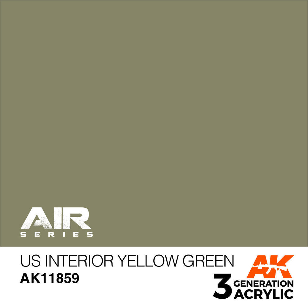AK Interactive 3G Acrylic US Interior Yellow Green AK11859