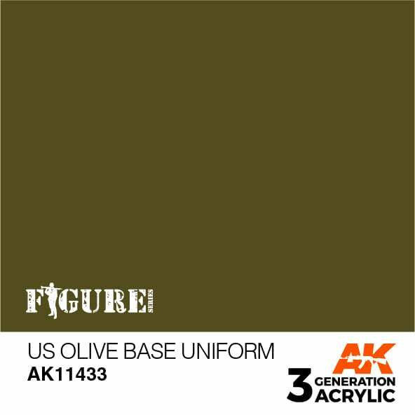 AK Interactive 3G Acrylic US Olive Base Uniform AK11433