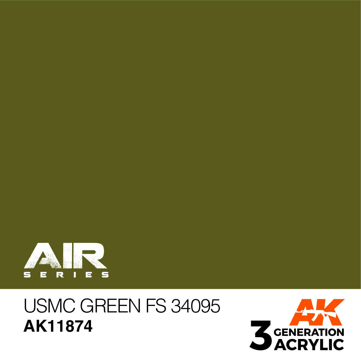 AK Interactive 3G Acrylic USMC Green FS 34095 AK11874