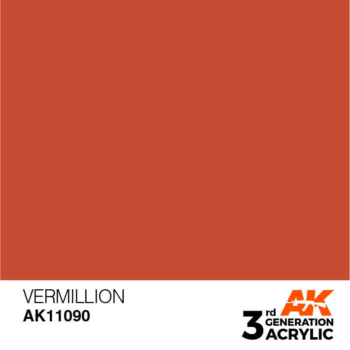 AK Interactive 3G Acrylic Vermillion AK11090