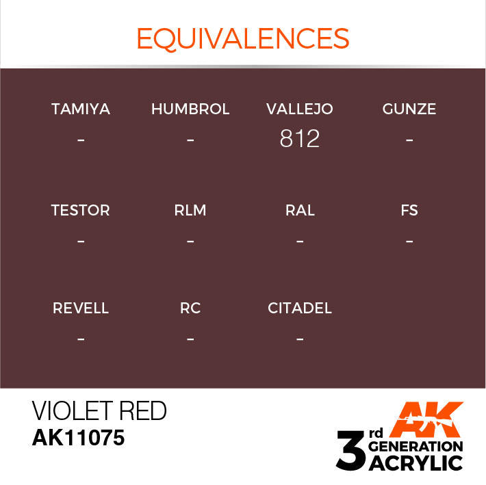 AK Interactive 3G Acrylic Violet Red AK11075