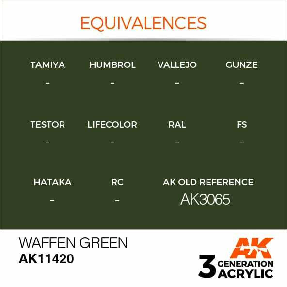 AK Interactive 3G Acrylic Waffen Green AK11420