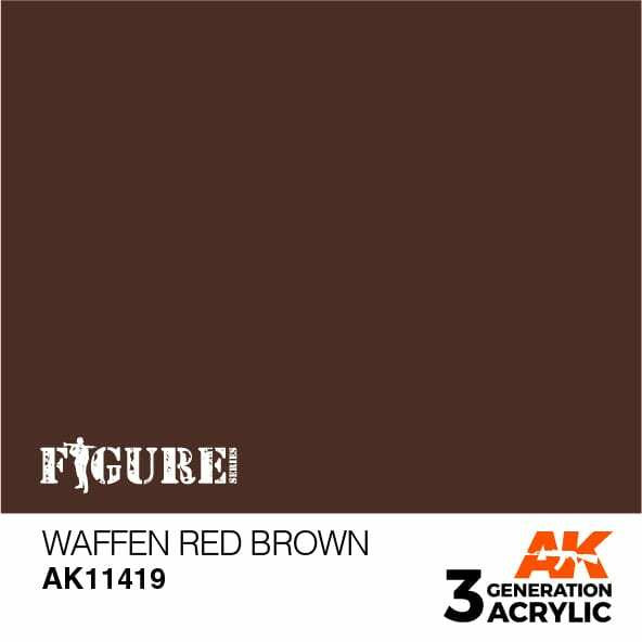 AK Interactive 3G Acrylic Waffen Red Brown AK11419