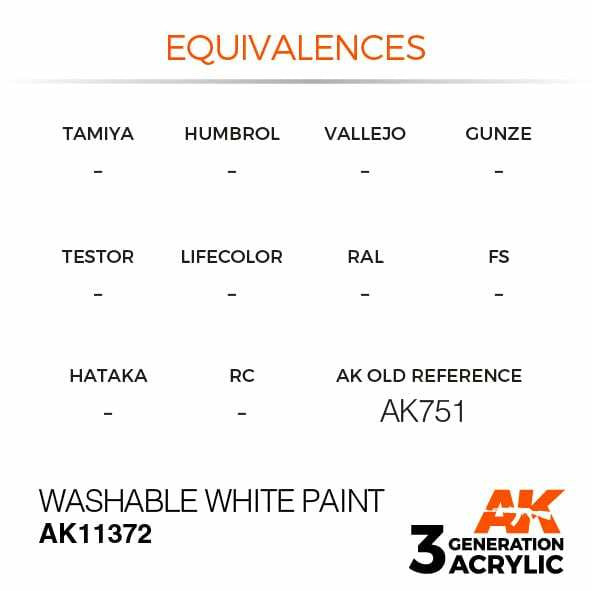 AK Interactive 3G Acrylic Washable White Paint AK11372