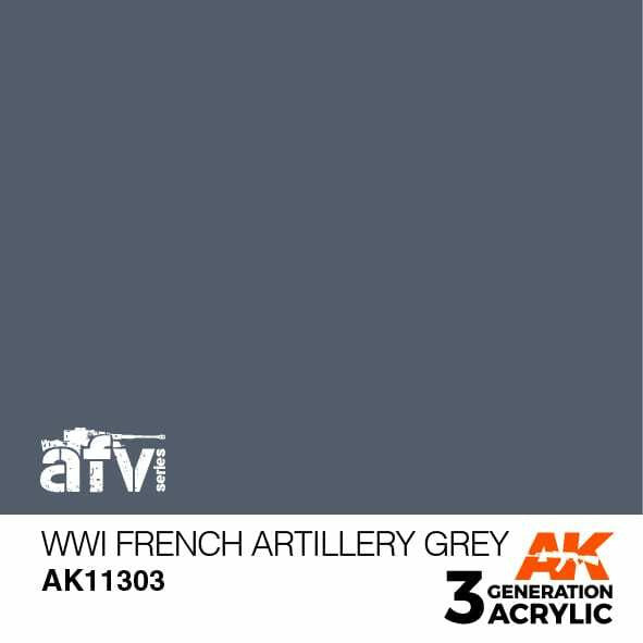 AK Interactive 3G Acrylic WWI French Artillery Grey AK11303