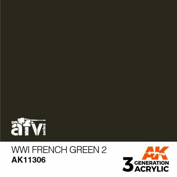 AK Interactive 3G Acrylic WWI French Green AK11306