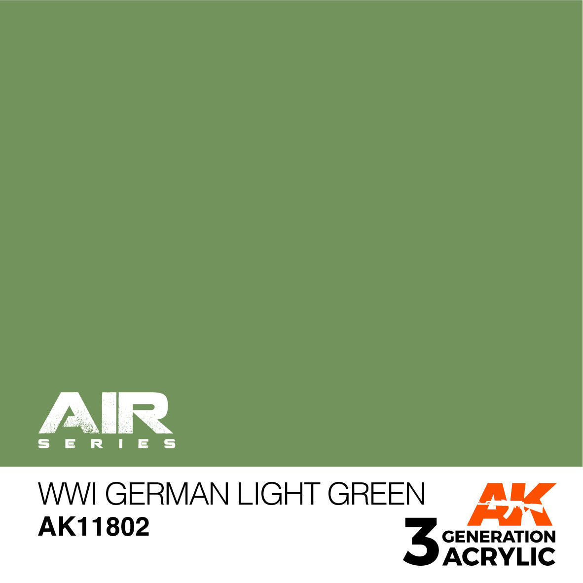 AK Interactive 3G Acrylic WWI German Light Green AK11802