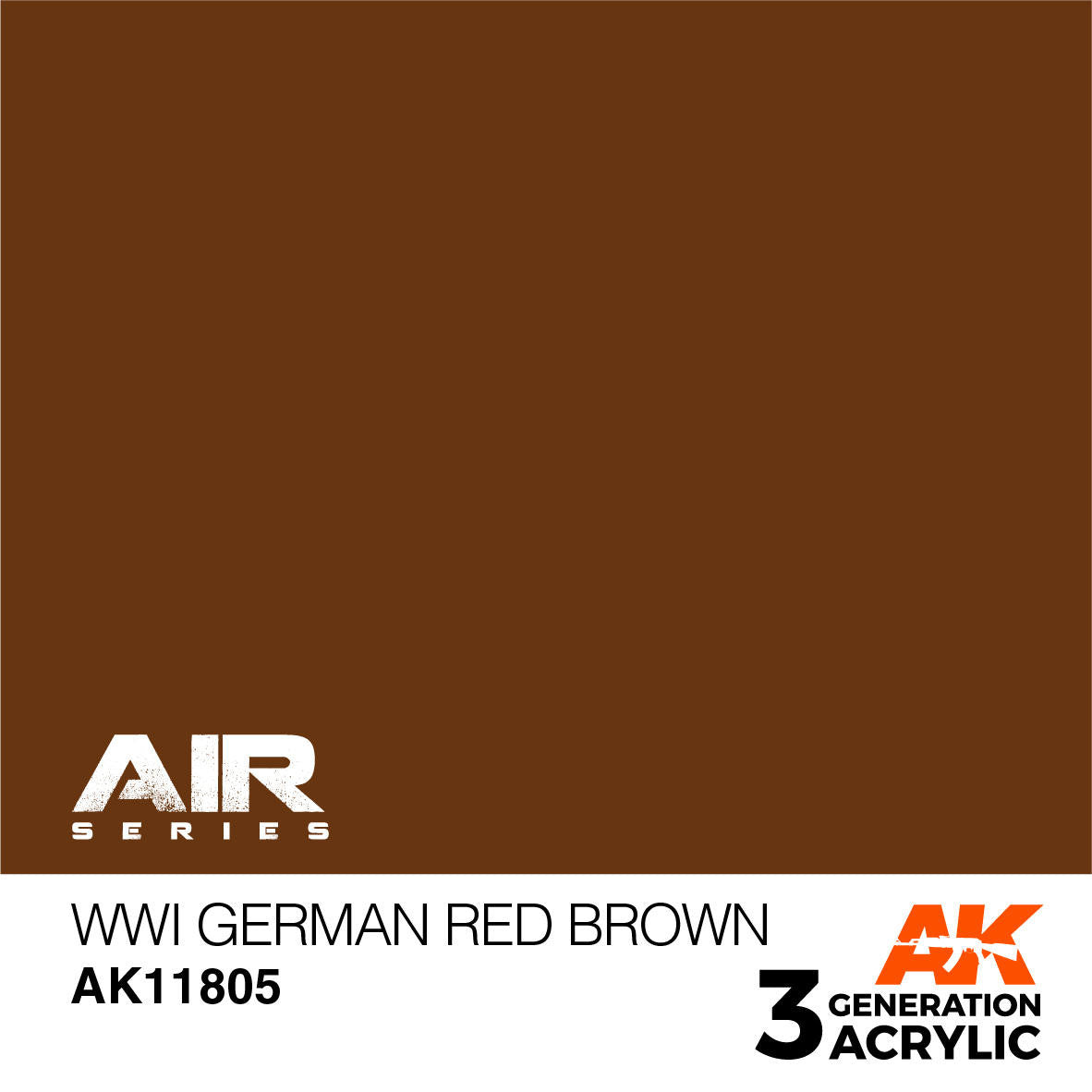 AK Interactive 3G Acrylic WWI German Red Brown AK11805