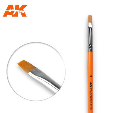#4 Flat Paintbrush AK610
