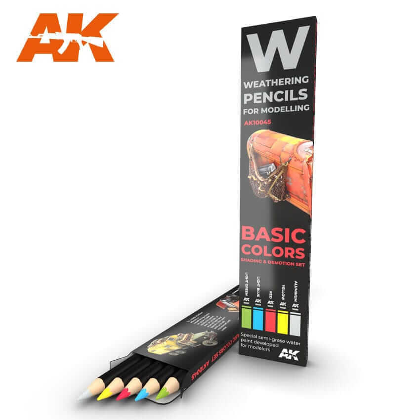 AK Interactive Basic Colors Pencils Set 10045