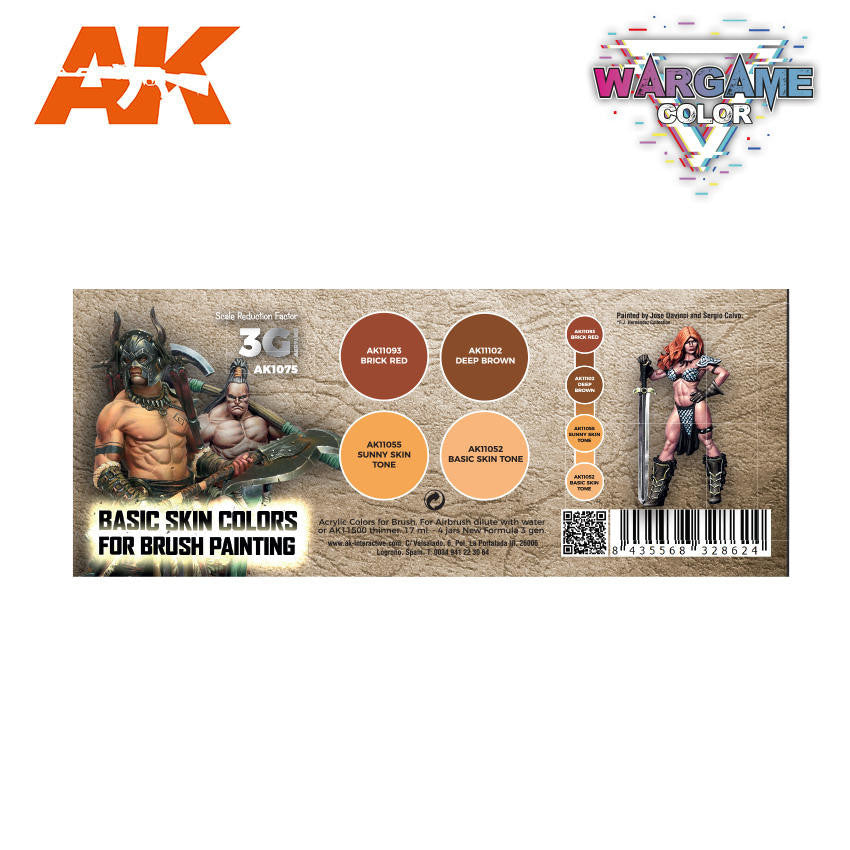 AK Interactive Basic Skin Colors Set AK 3G 1075