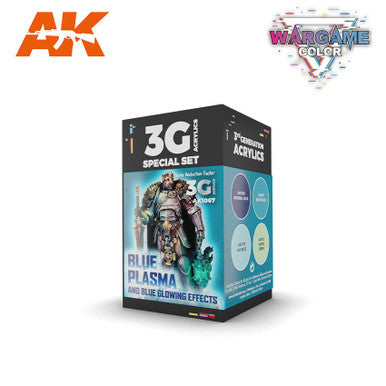 Blue Plasma and Glowing Effects Set AK 3G 1067