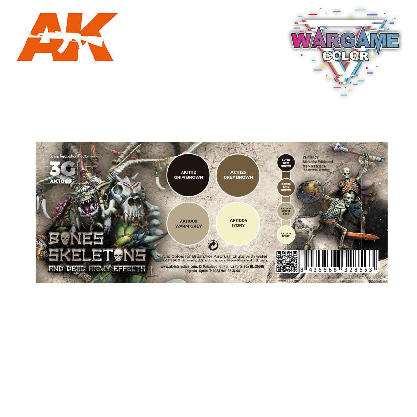 AK Interactive Bones and Skeletons Set AK 3G 1069