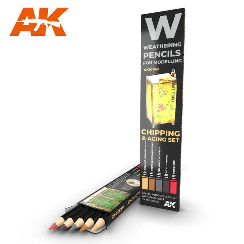 AK Interactive Chipping and Aging Pencils Set 10042