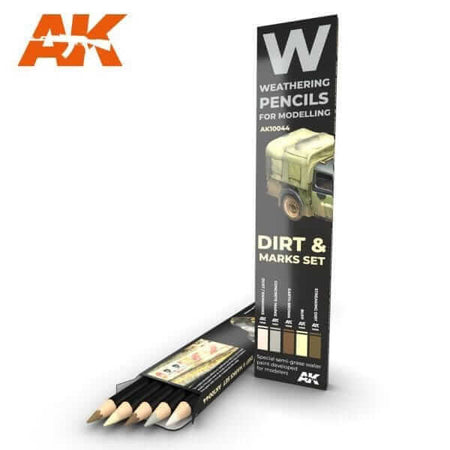 AK Interactive Dirt and Stains Pencils Set 10044