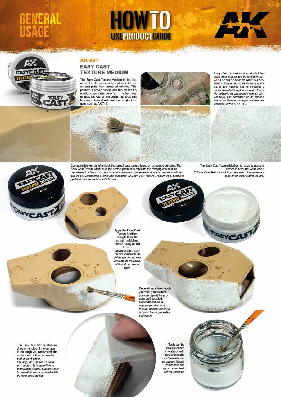 AK Interactive Easy Cast Texture 897