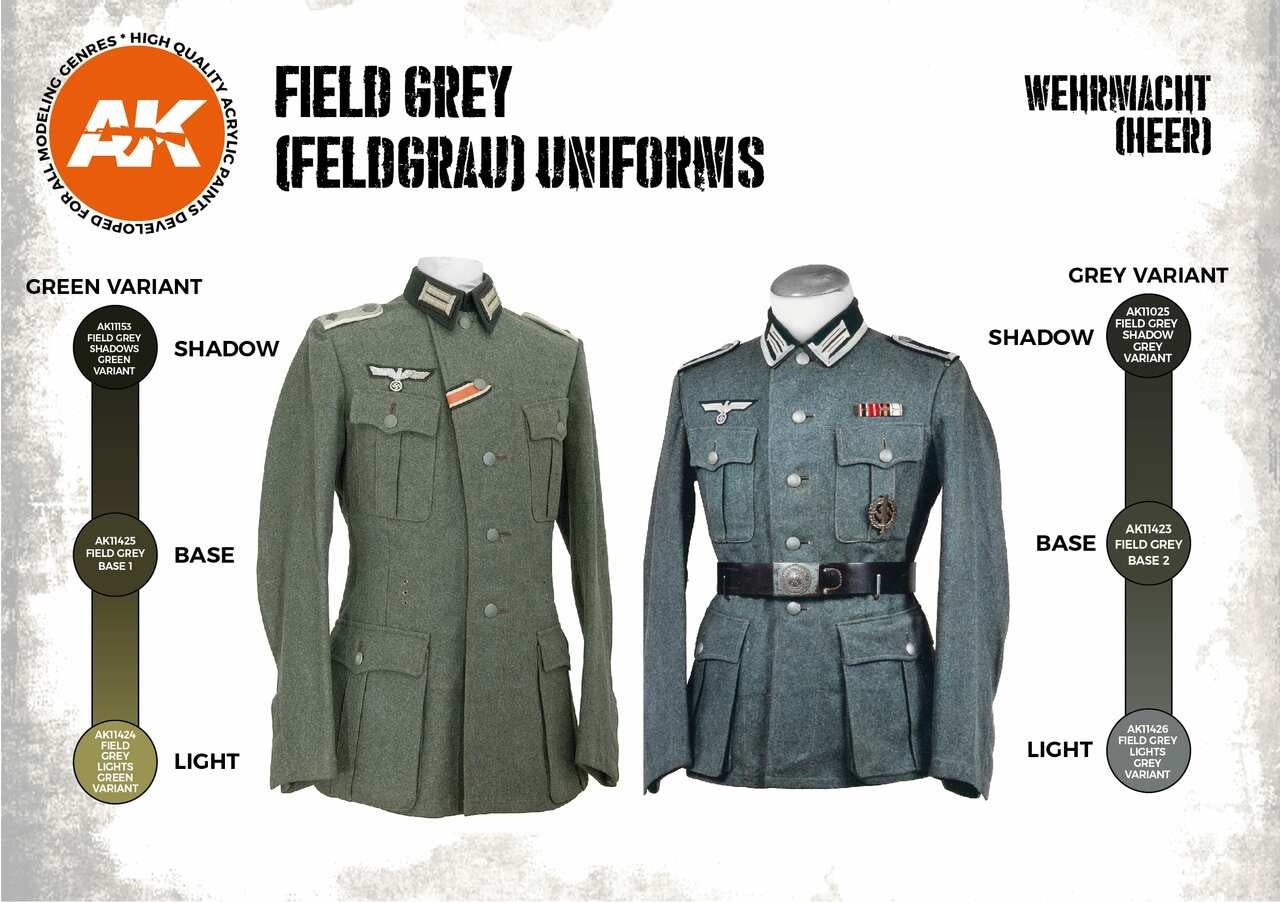 AK Interactive Field Gray Uniforms Set AK 3G 11627