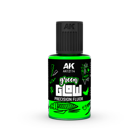 AK Interactive Green Glow Precision Fluor 30ml bottle
