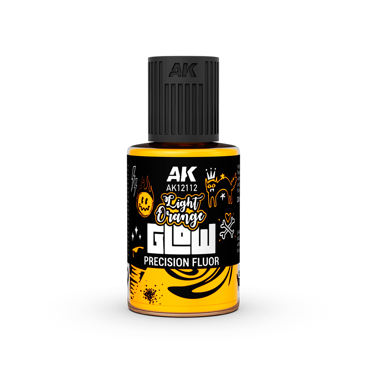 AK Interactive Light Orange Glow Precision Fluor 30ml bottle
