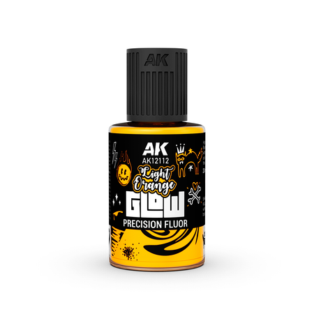 AK Interactive Light Orange Glow Precision Fluor 30ml bottle
