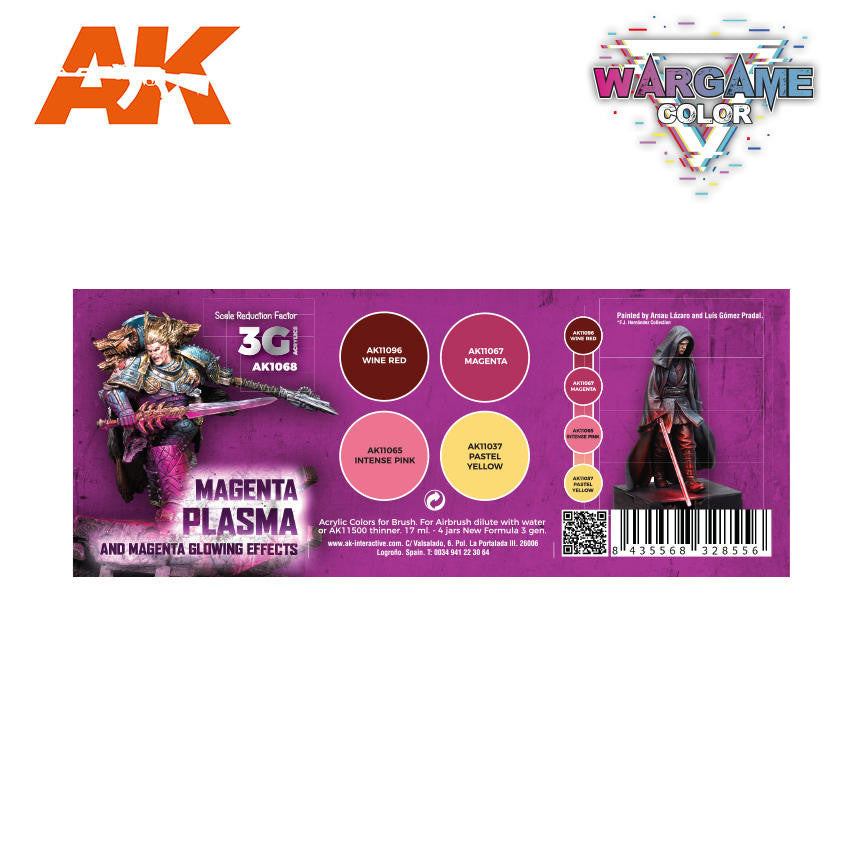 AK Interactive Magenta Plasma and Glowing Effects Set AK 3G 1068
