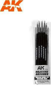 AK Interactive Med Tip Med Silicone Brushes 9086