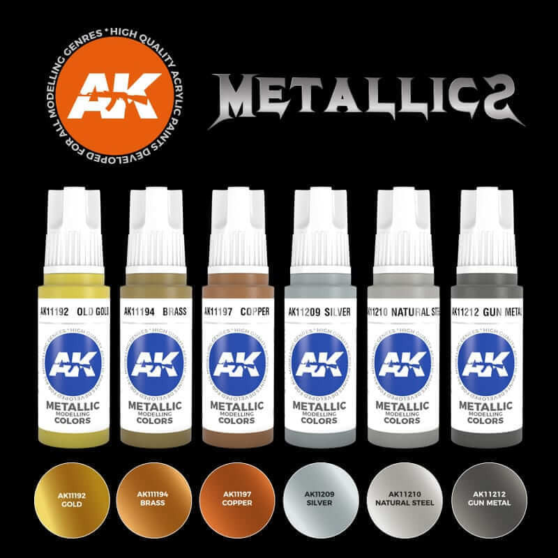 AK Interactive Metallics Set AK 3G 11608