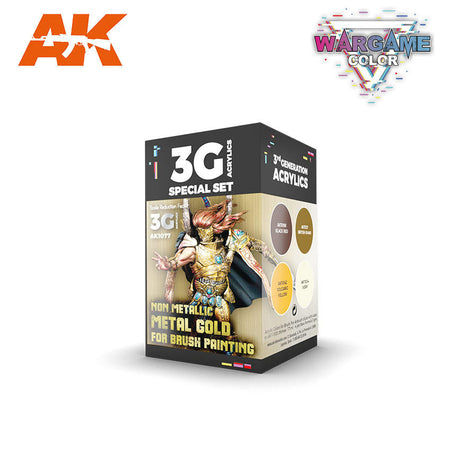 AK Interactive Non Metallic Metal Gold WB Set AK 3G 1077