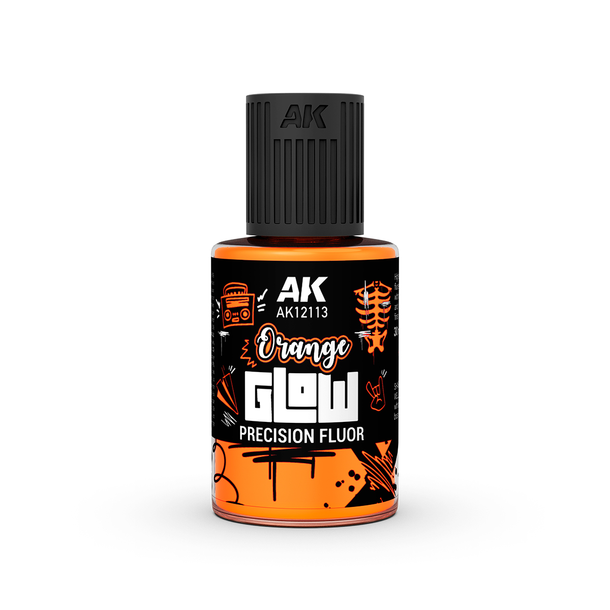 AK Interactive Orange Glow Precision Fluor 30ml bottle