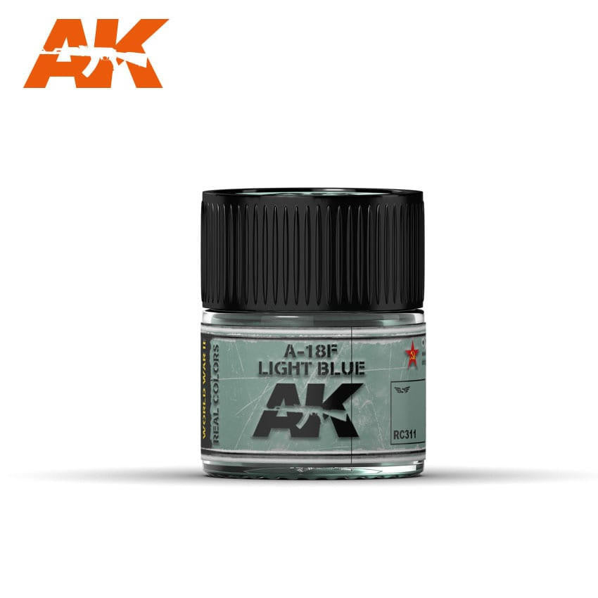 AK Interactive Real Colors: A-18F Light Grey-Blue 10ml - RC311 