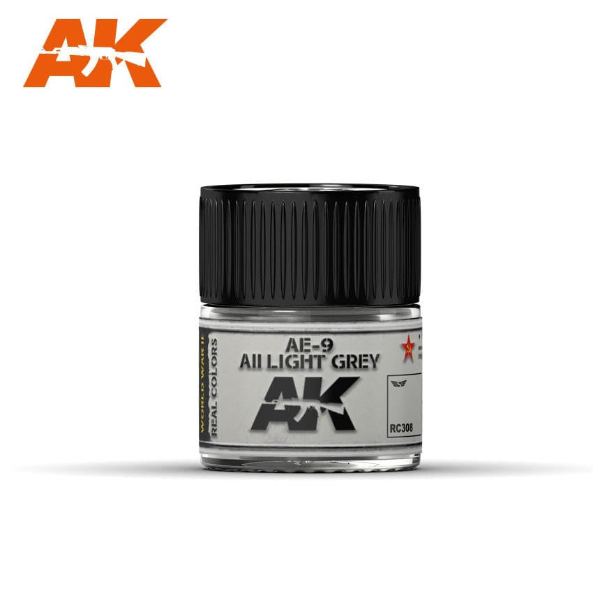 AK Interactive Real Colors: AE-9 / AII Light Grey - 10ml RC308 