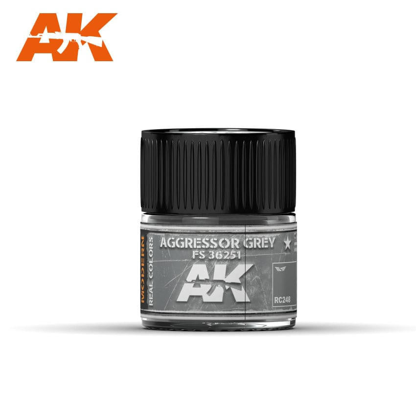AK Interactive Real Colors: Aggressor Grey FS 36251 - 10ml RC248 