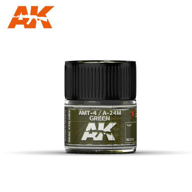 AK Interactive Real Colors: AMT-4 / A-24M Green - 10ml RC315
