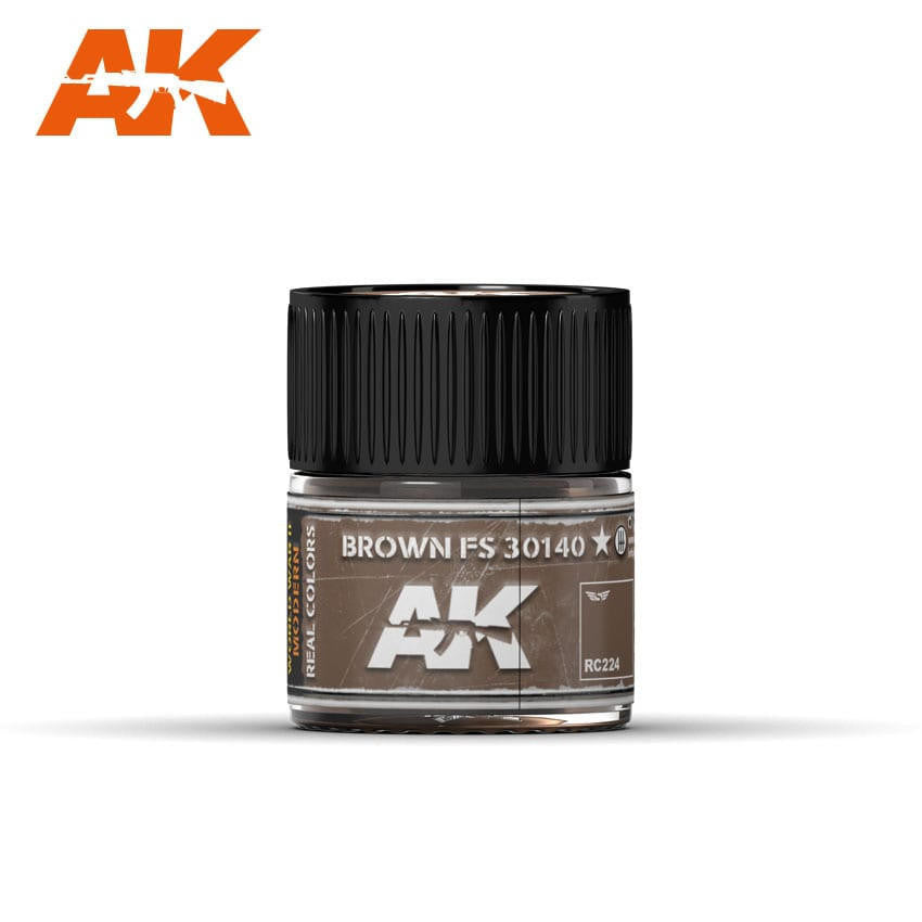 AK Interactive Real Colors: Brown FS 30140 - 10ml RC224 