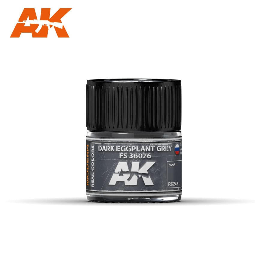 AK Interactive Real Colors: Dark Eggplant Grey FS 36076 - 10ml RC242 