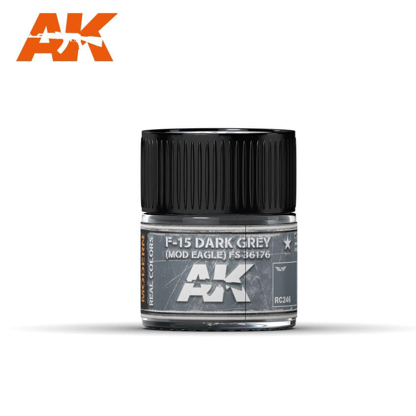 AK Interactive Real Colors: F-15 Dark Grey (MOD EAGLE) FS 36176 - 10ml RC246 