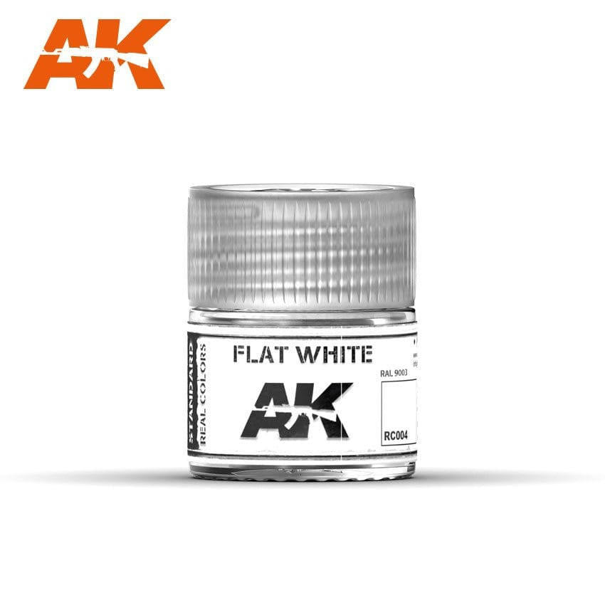 AK Interactive Real Colors Flat White - 10ml RC004 