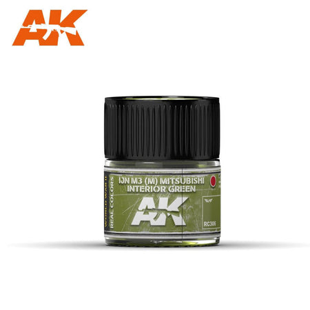 AK Interactive Real Colors: IJN M3 (M) MITSUBISHI Interior Green - 10ml RC306 