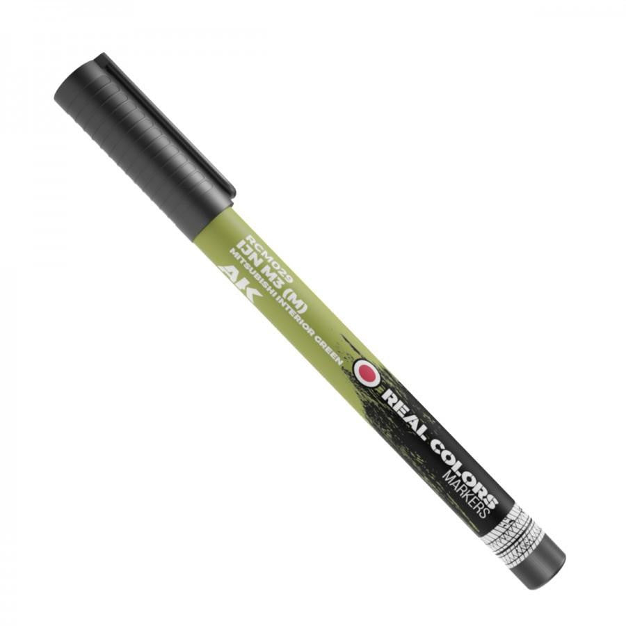 AK Interactive Real Colors IJN M3 (M) Mitsubishi Interior Green Marker (RCM029)  