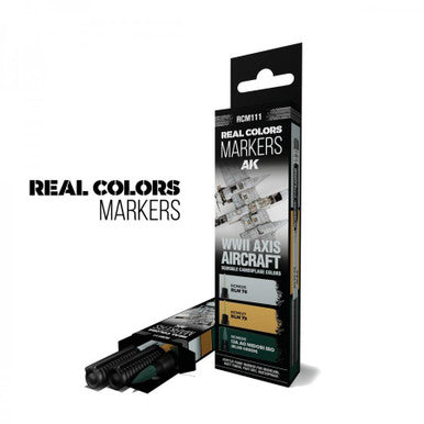 Real Colors Markers WWII Axis Aircraft Squiggle Camouflage Colors (3) RCM111