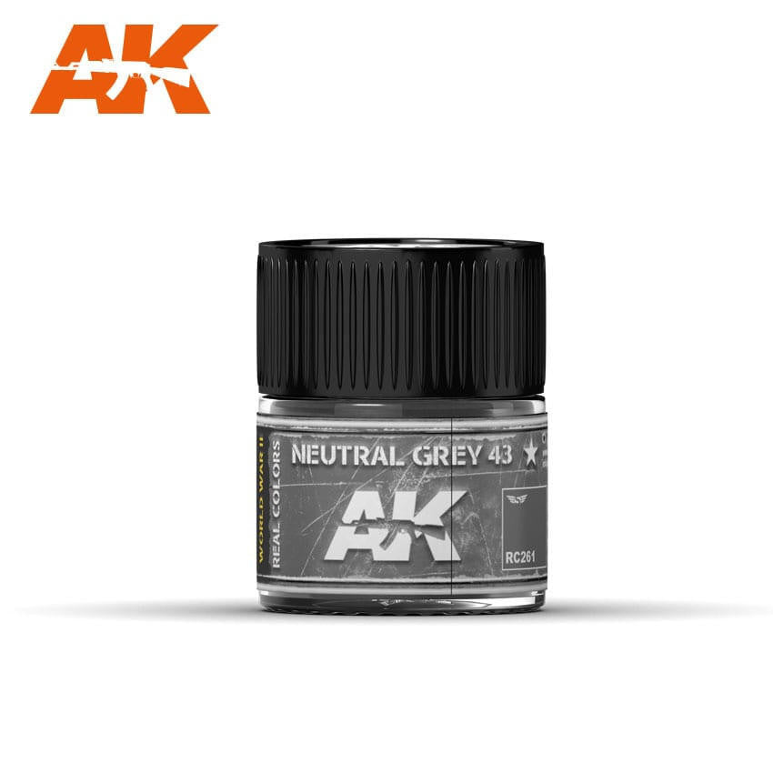 AK Interactive Real Colors: Neutral Grey 43 - 10ml RC261 